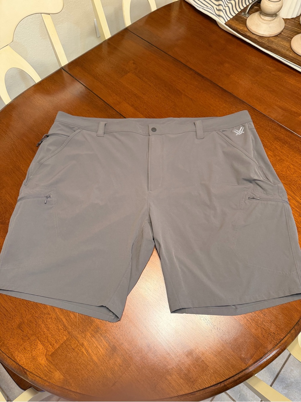 Vortex Optics Performance Cargo Shorts Mens 46  9” Inseam Multi Pocket Grey